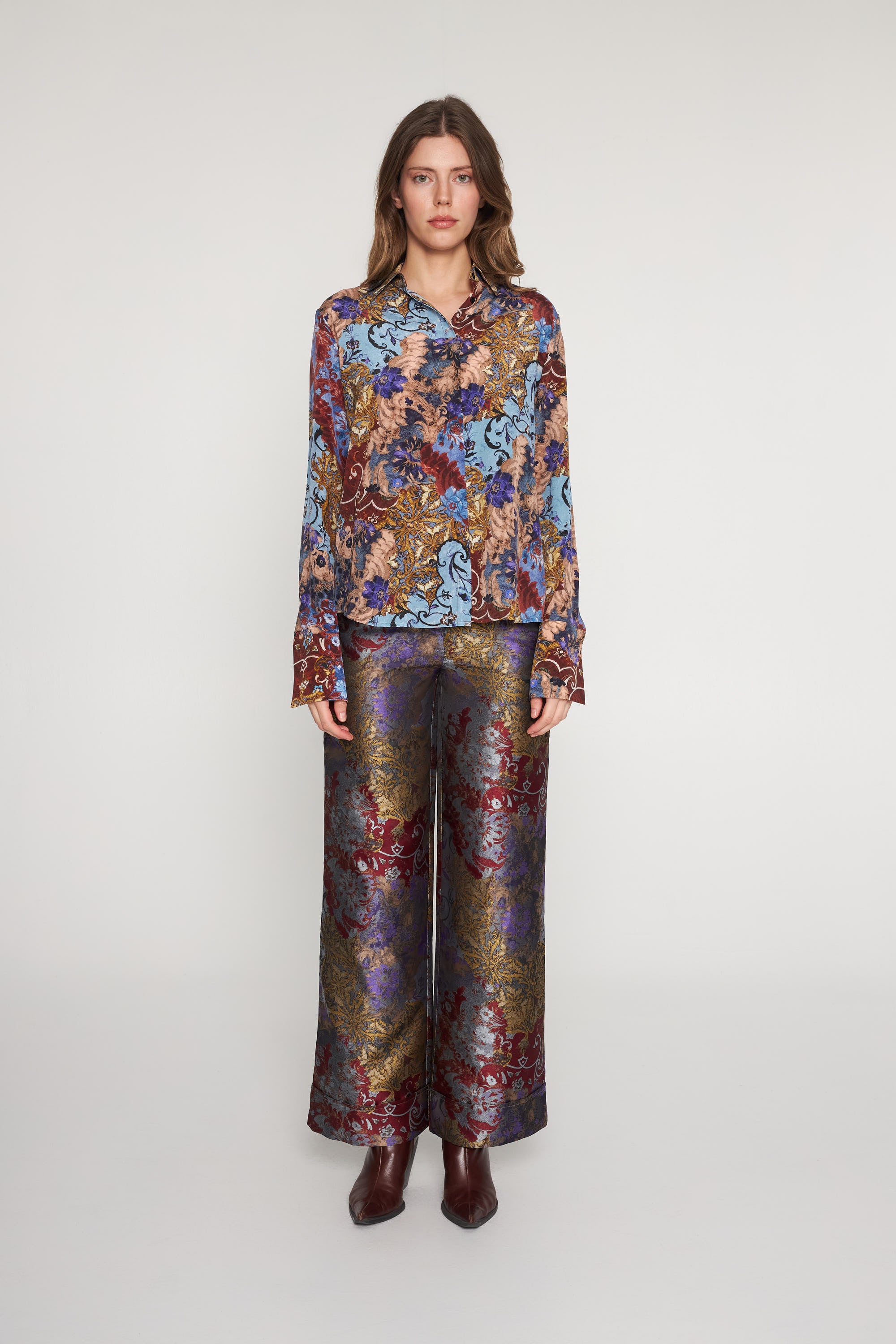 Jacquard Stella Pant - Paisley Patchwork