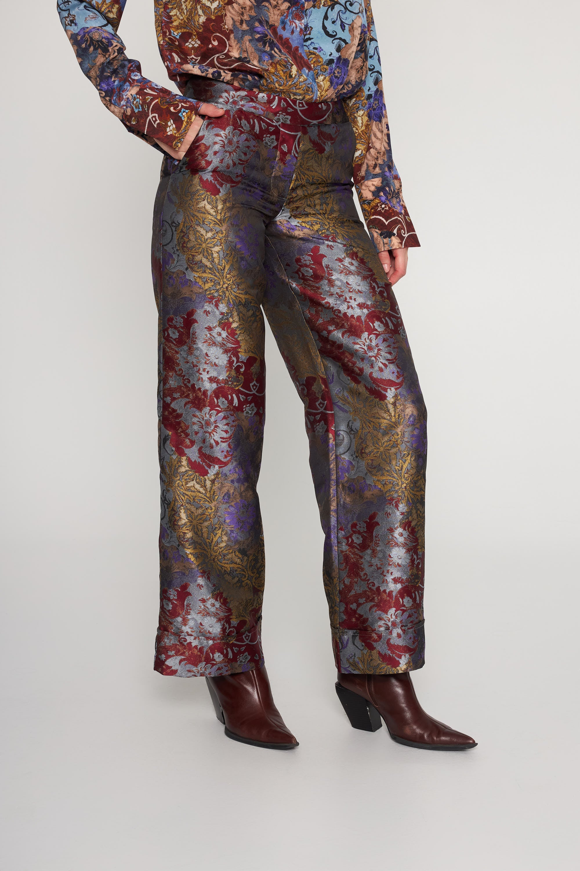Jacquard Stella Pant - Paisley Patchwork