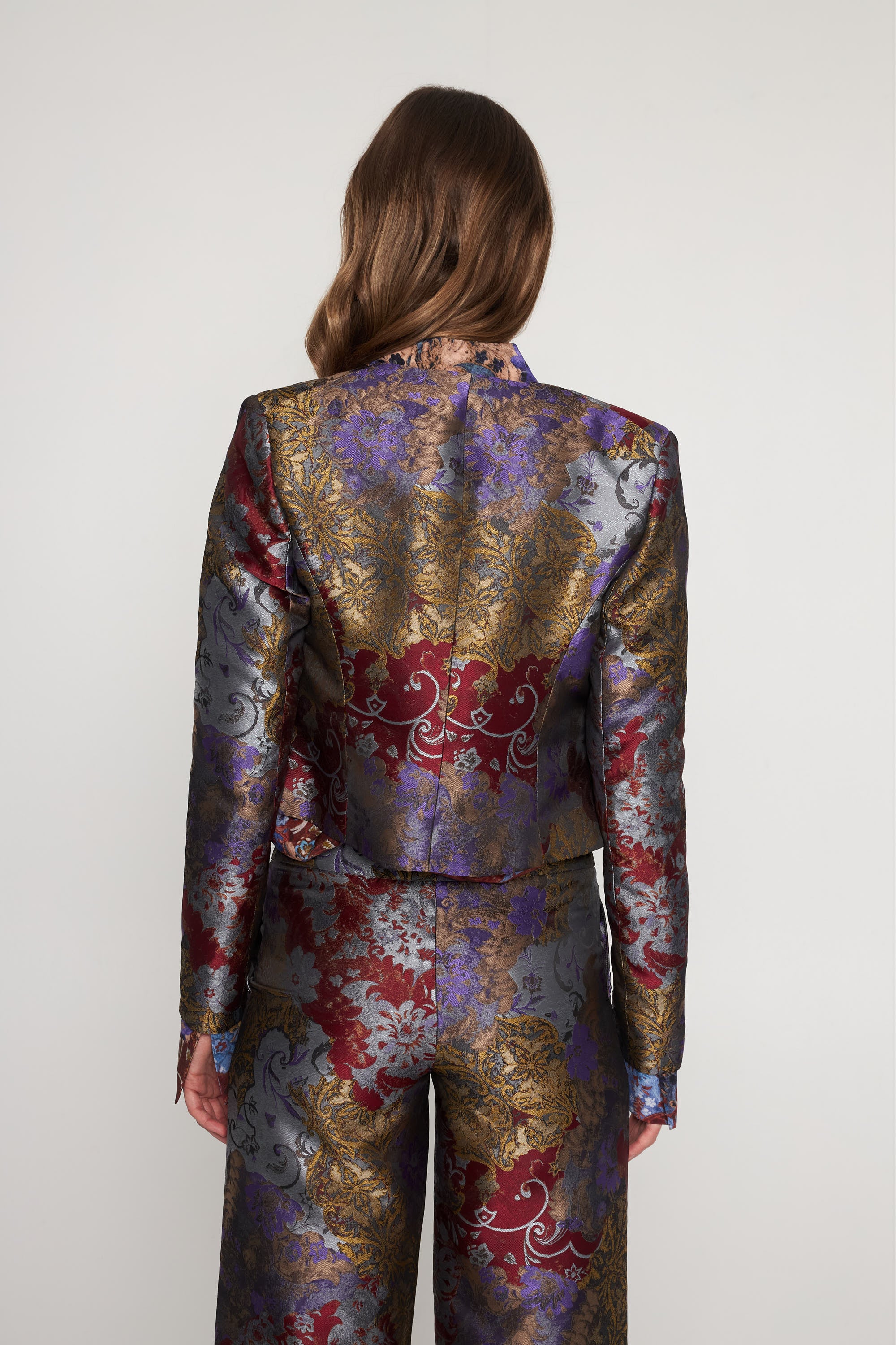 Izzy Cropped Jacket - Paisley Patchwork