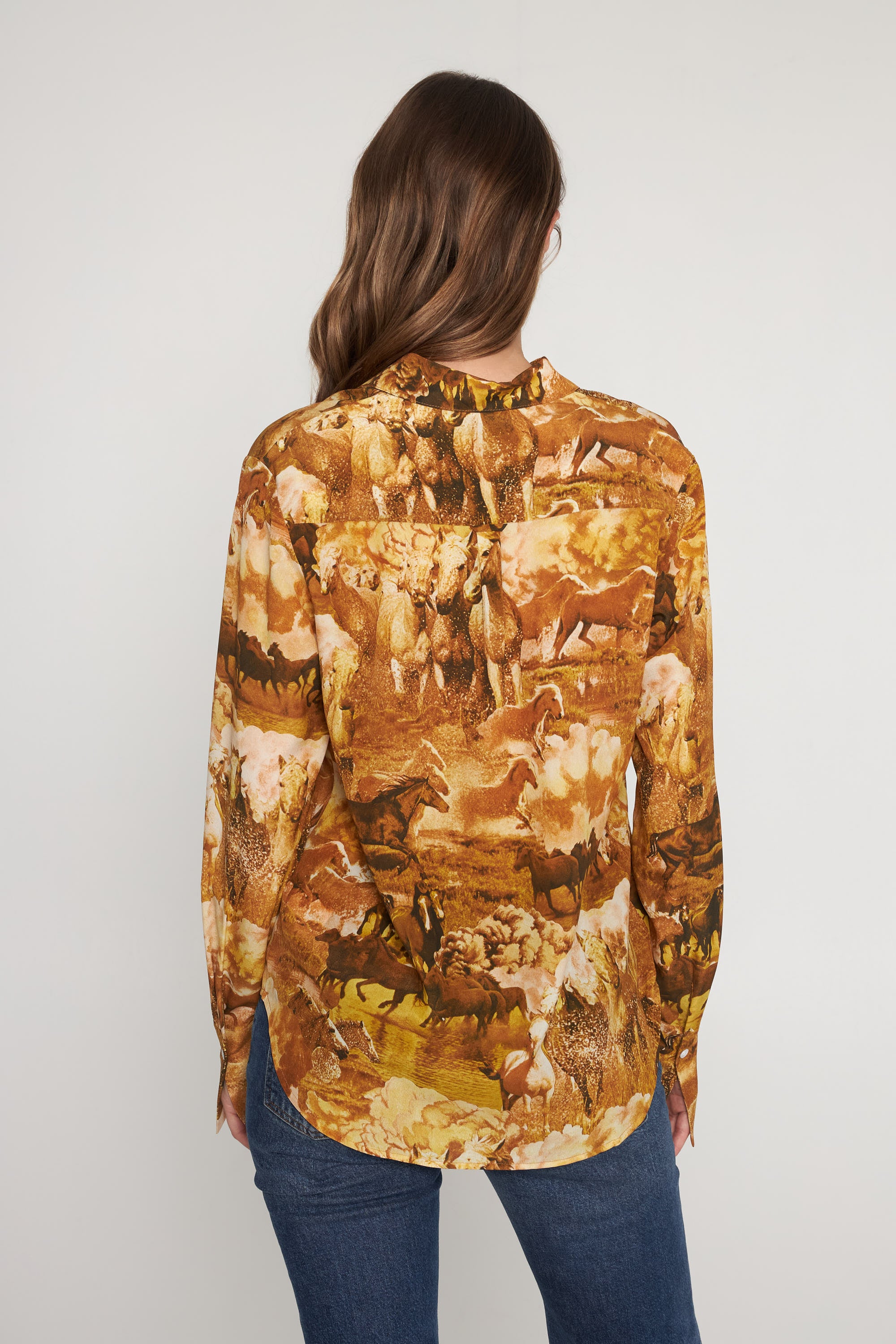 Sophie Blouse - Western Horses