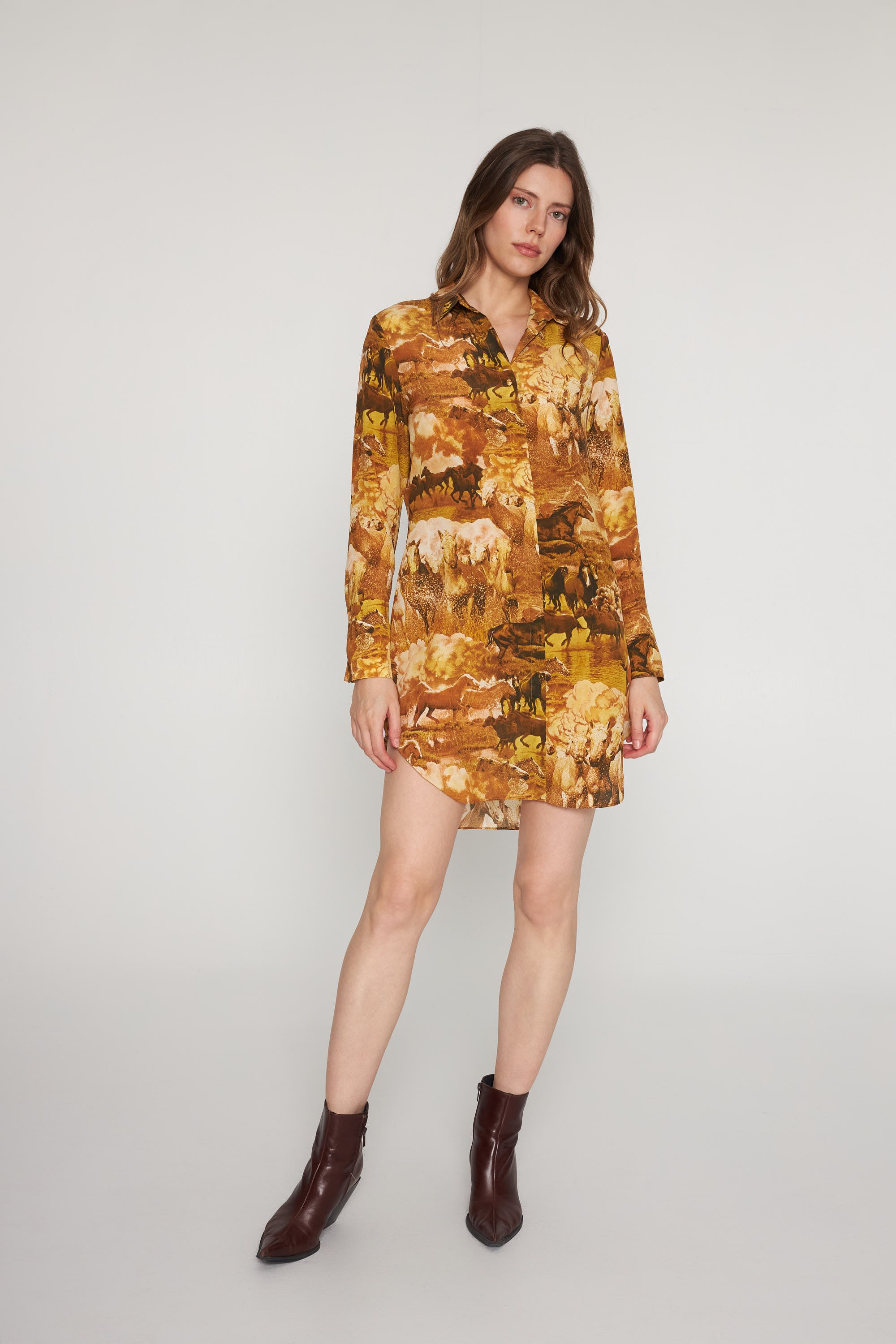 Daria Dress - Western Horses