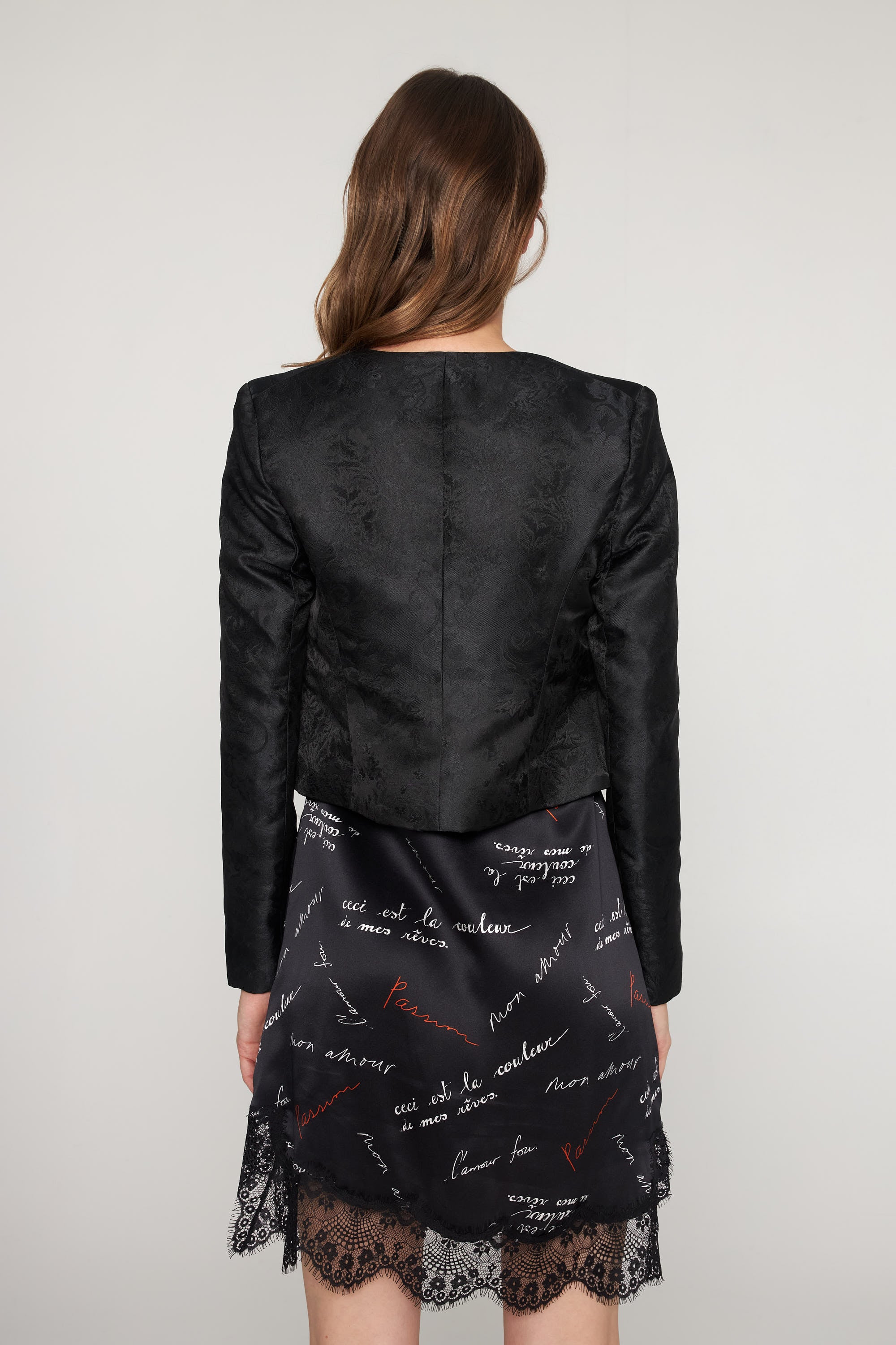 Izzy Cropped Jacket - Black