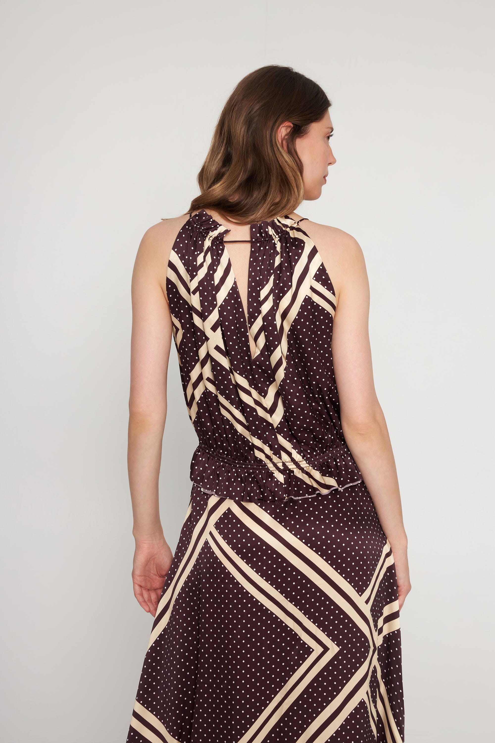 Sofia Dress - Bardot Polka