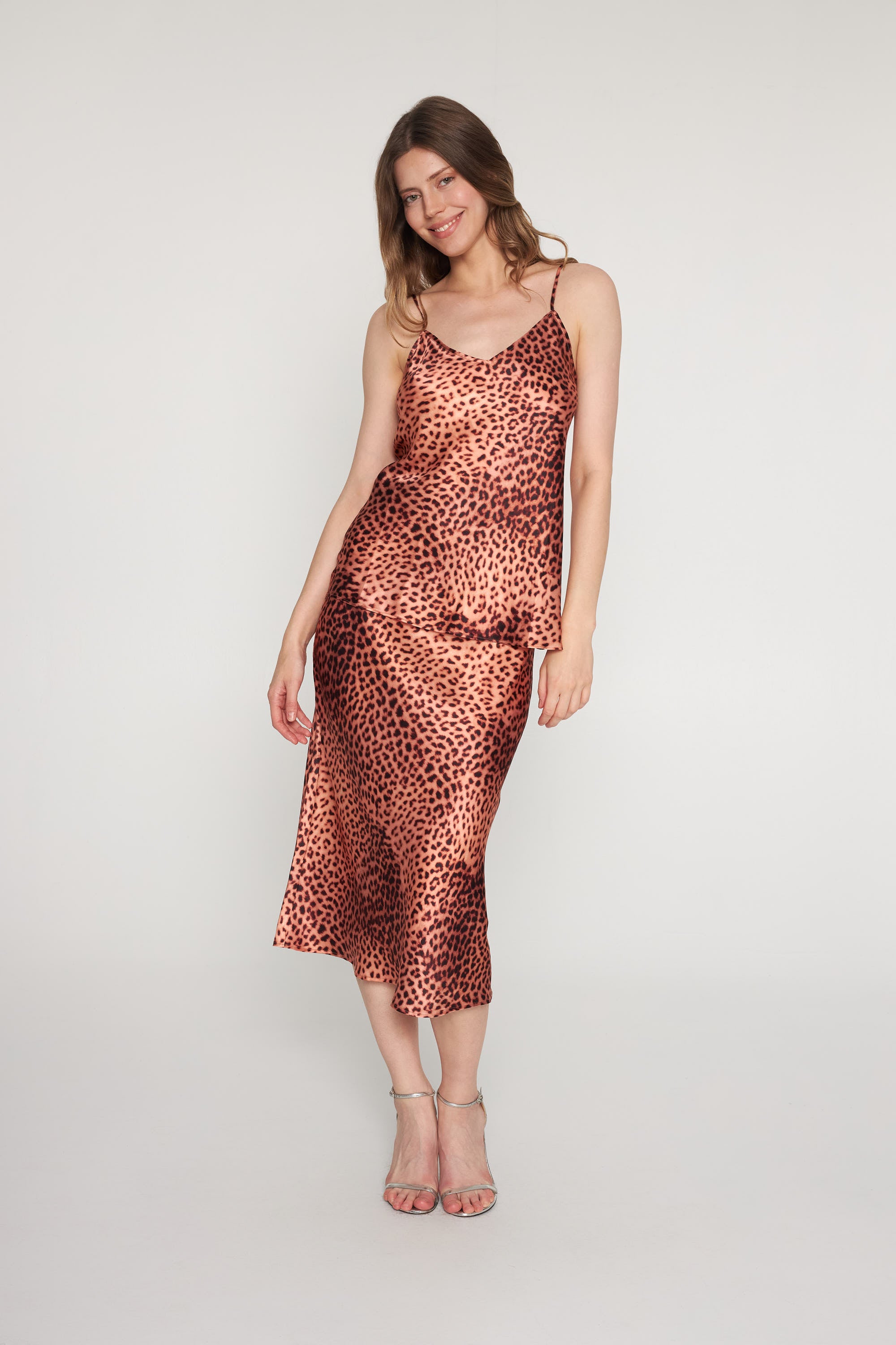 Basic Cami - Moss Leopard