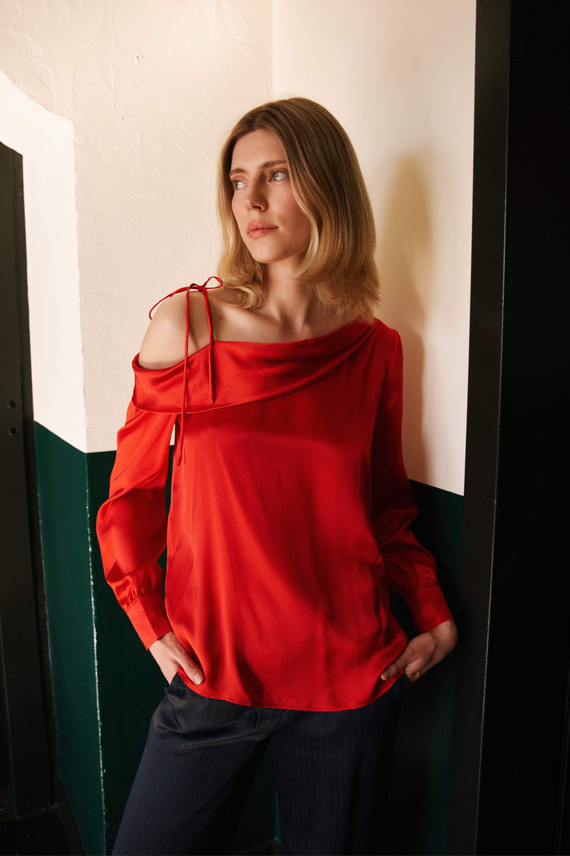 Phoebe Blouse - High Risk Red