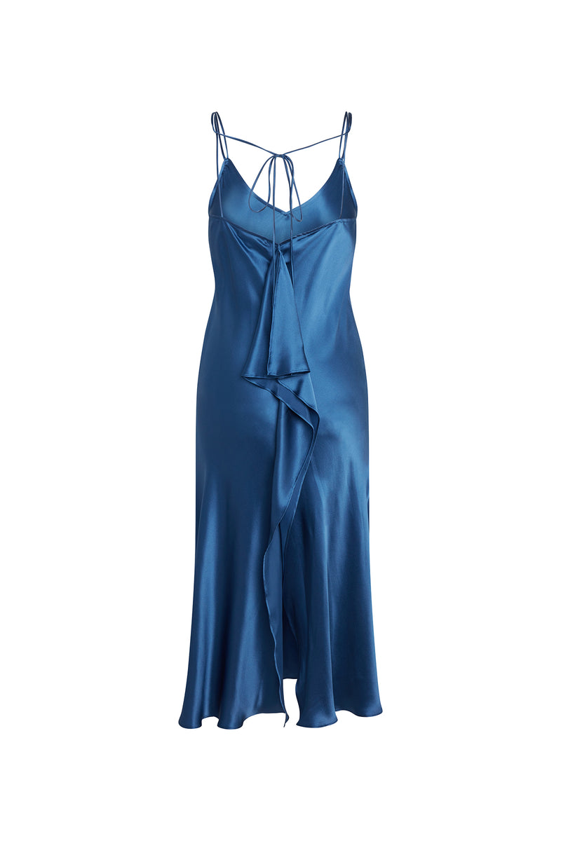 Emma Slip Dress - Cannes Blue