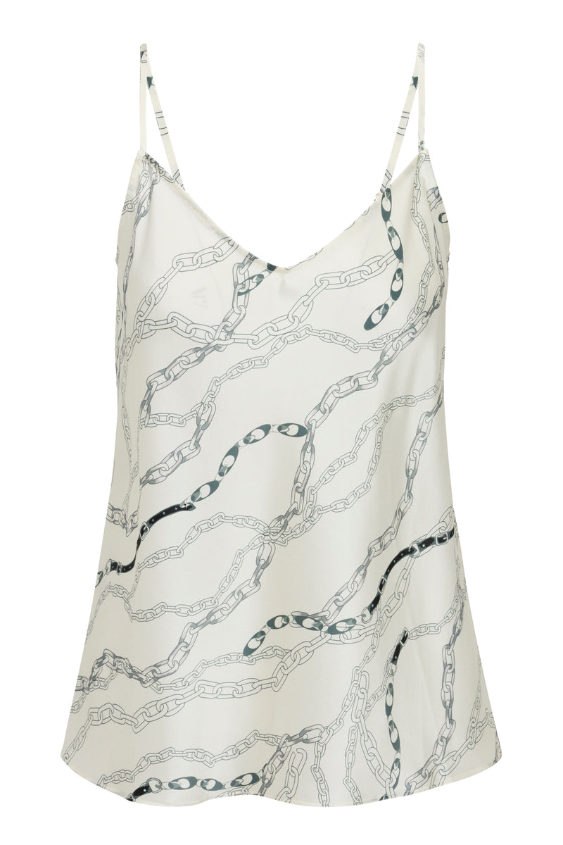 Basic Cami - White Chain