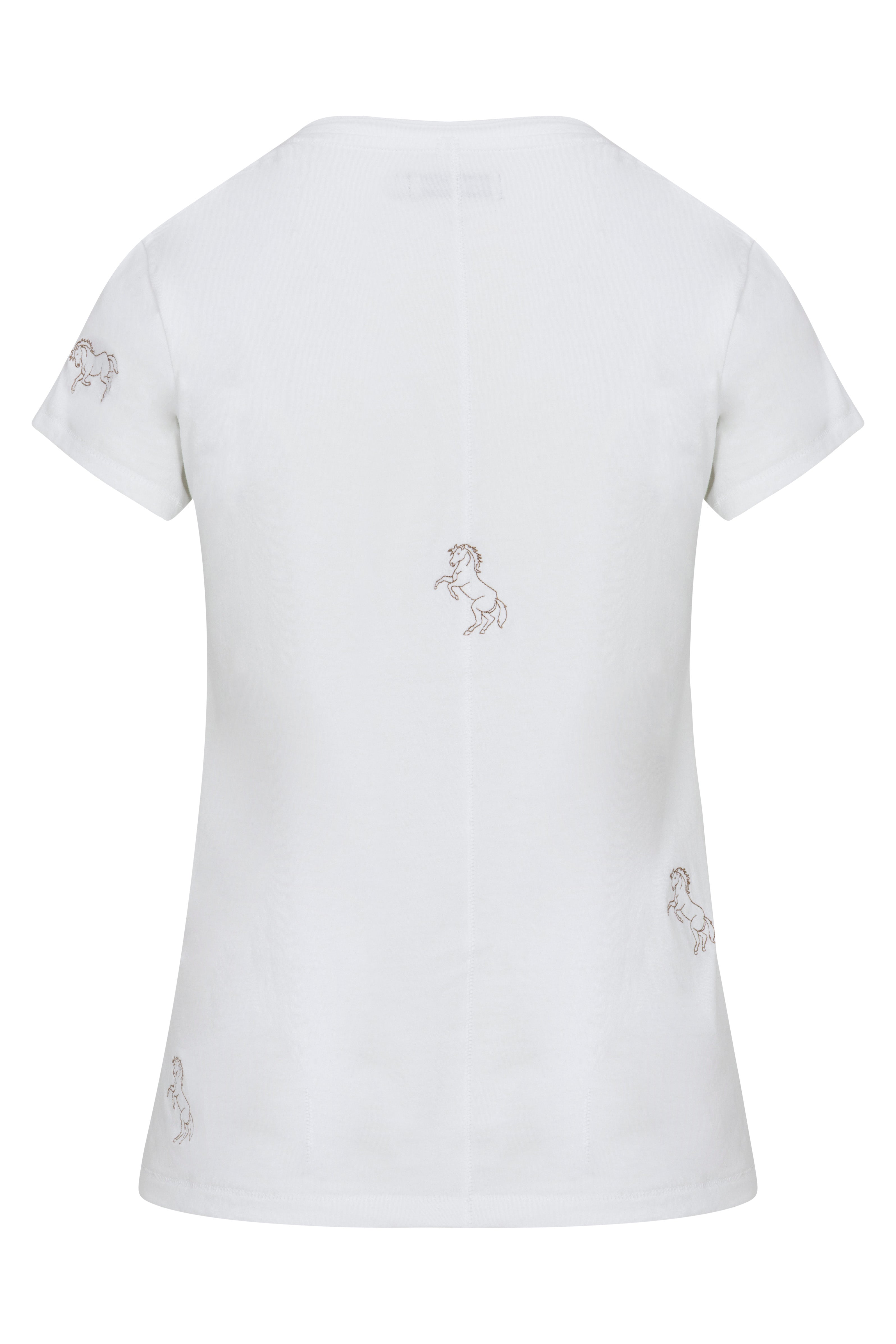 Embroidered Cotton T-Shirt - Horse