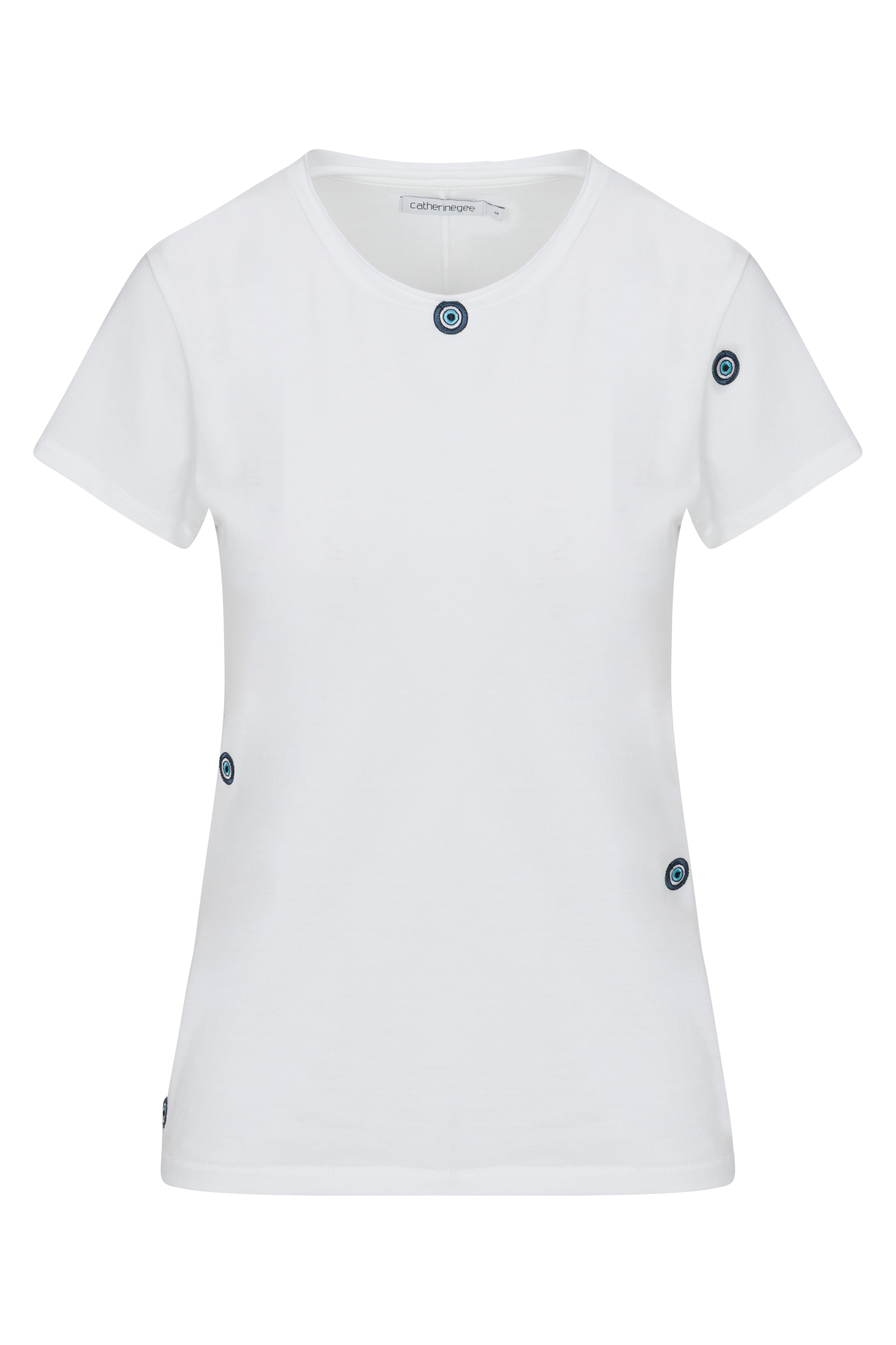 Embroidered Cotton T-Shirt - Third Eye