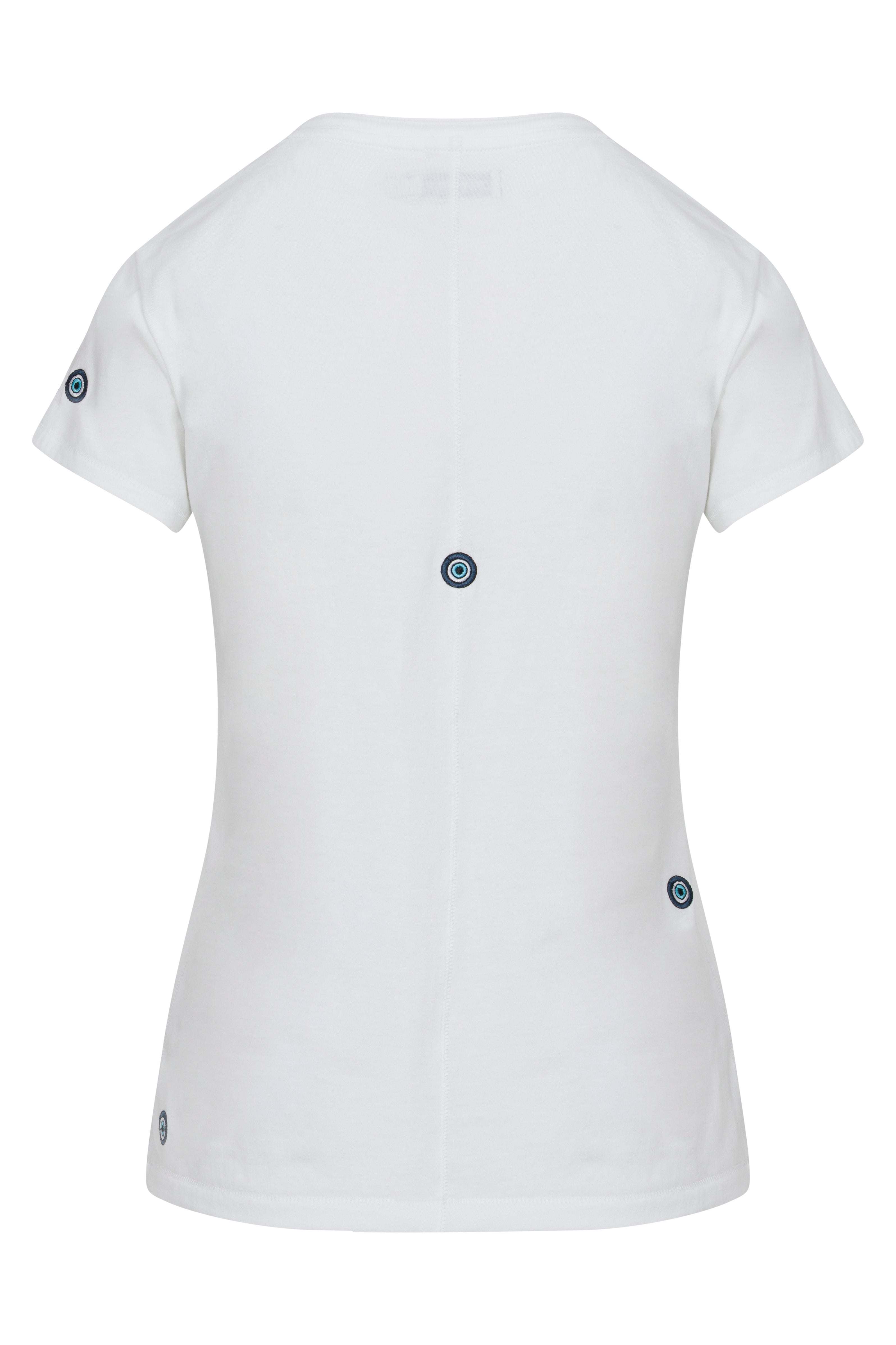 Embroidered Cotton T-Shirt - Third Eye