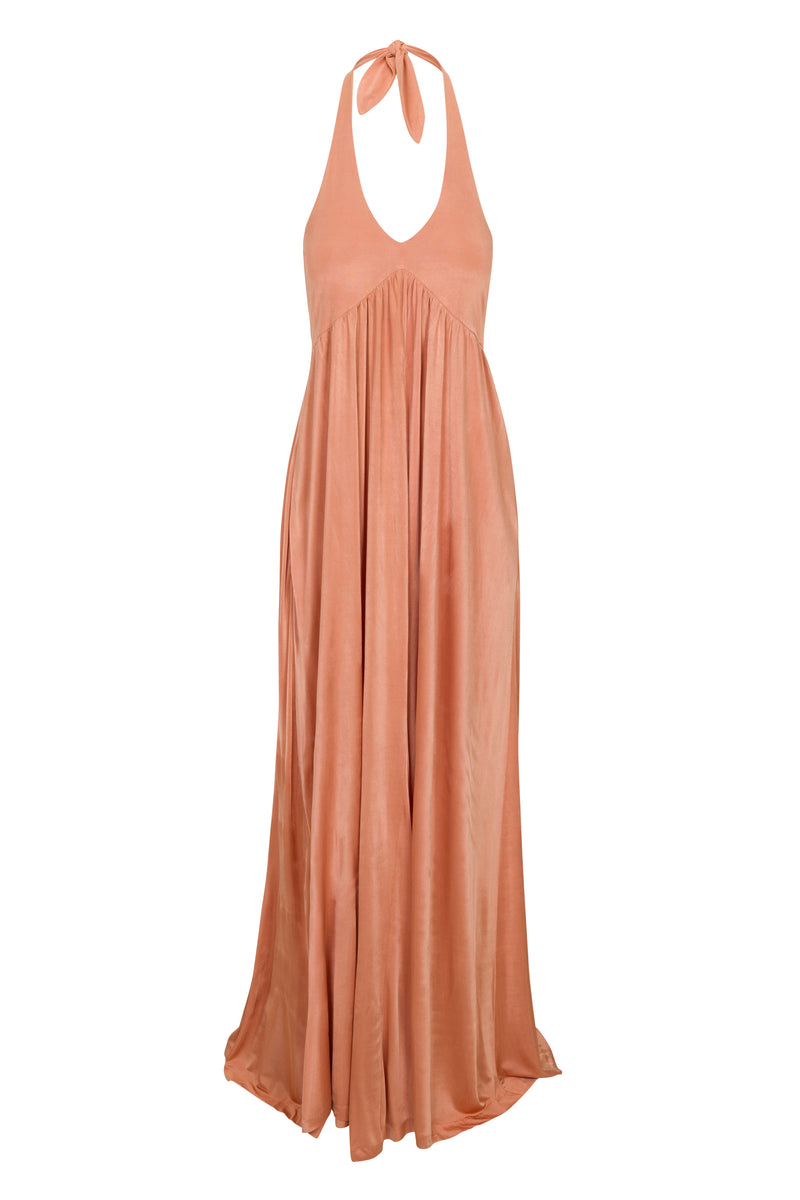 Anna Halter Dress - Blush