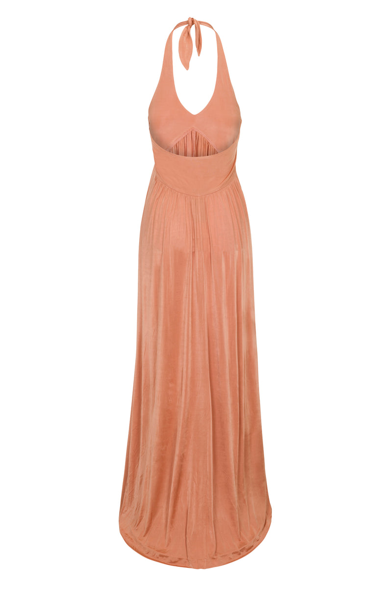 Anna Halter Dress - Blush