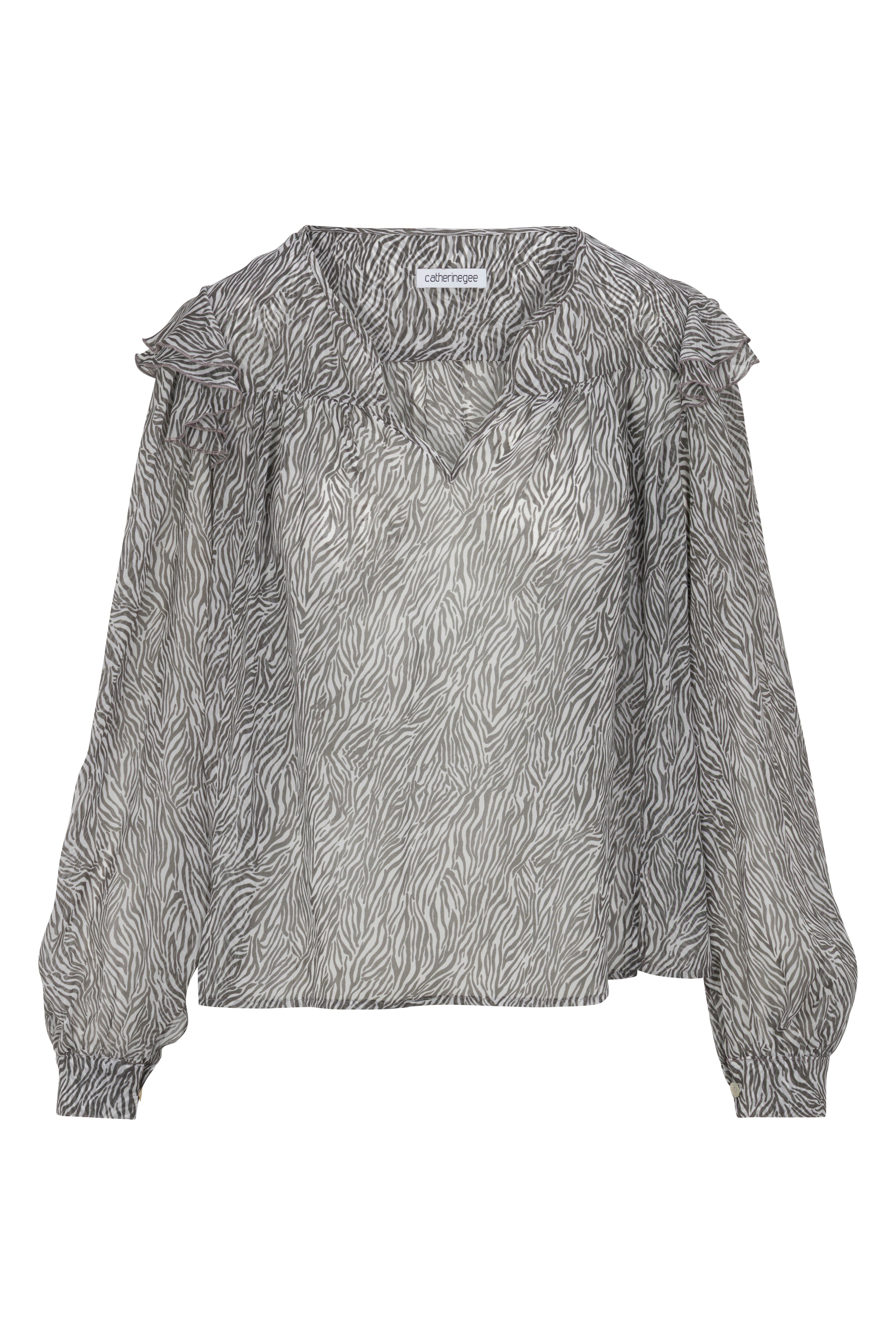 Catya Blouse - Zebra