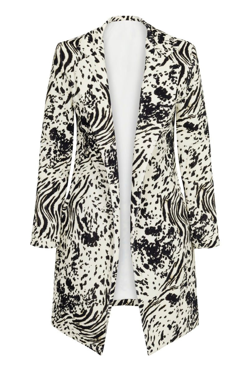 Lexi Car Coat - Zebra Graze