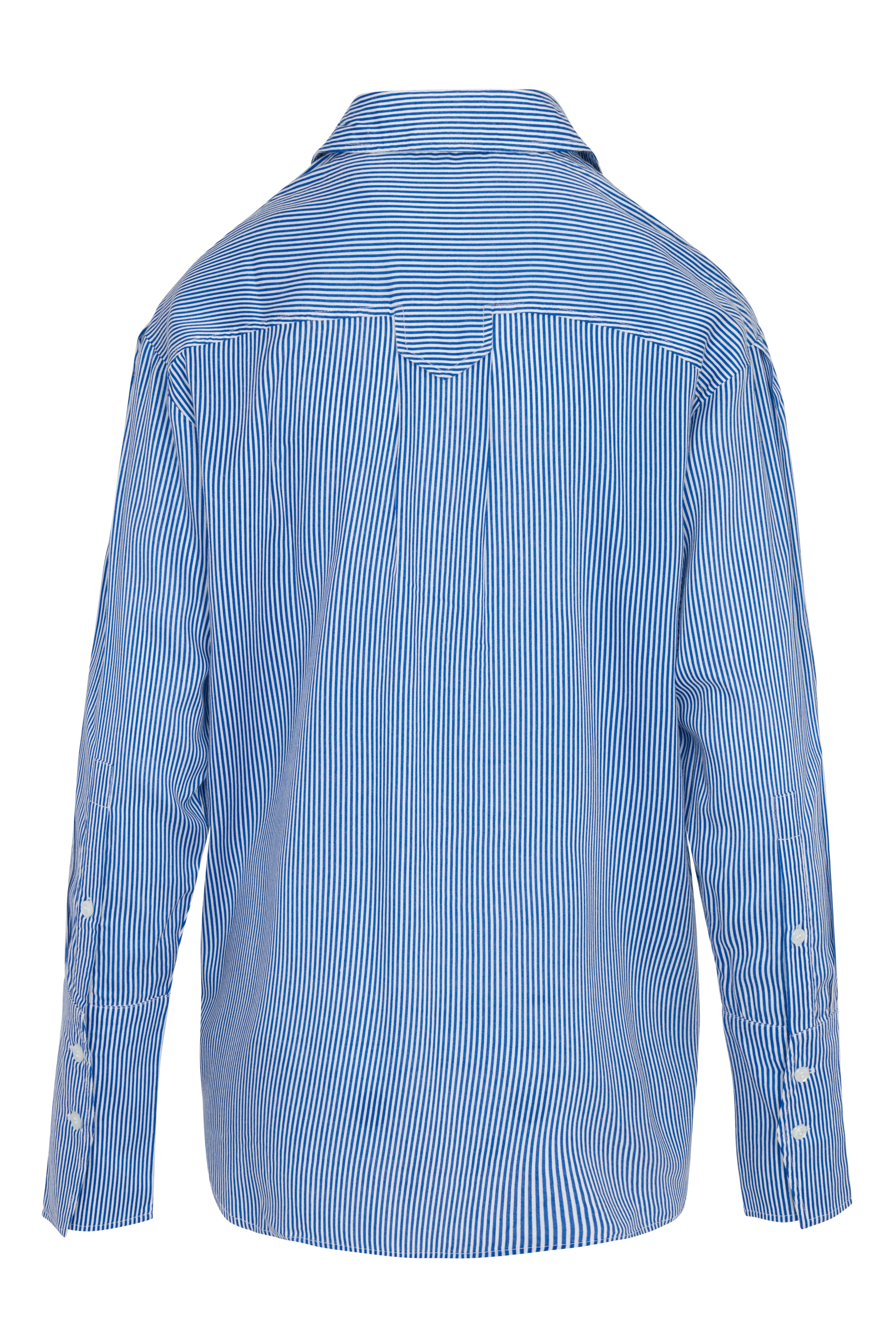 Daria Boyfriend Blouse - Blue Stripe