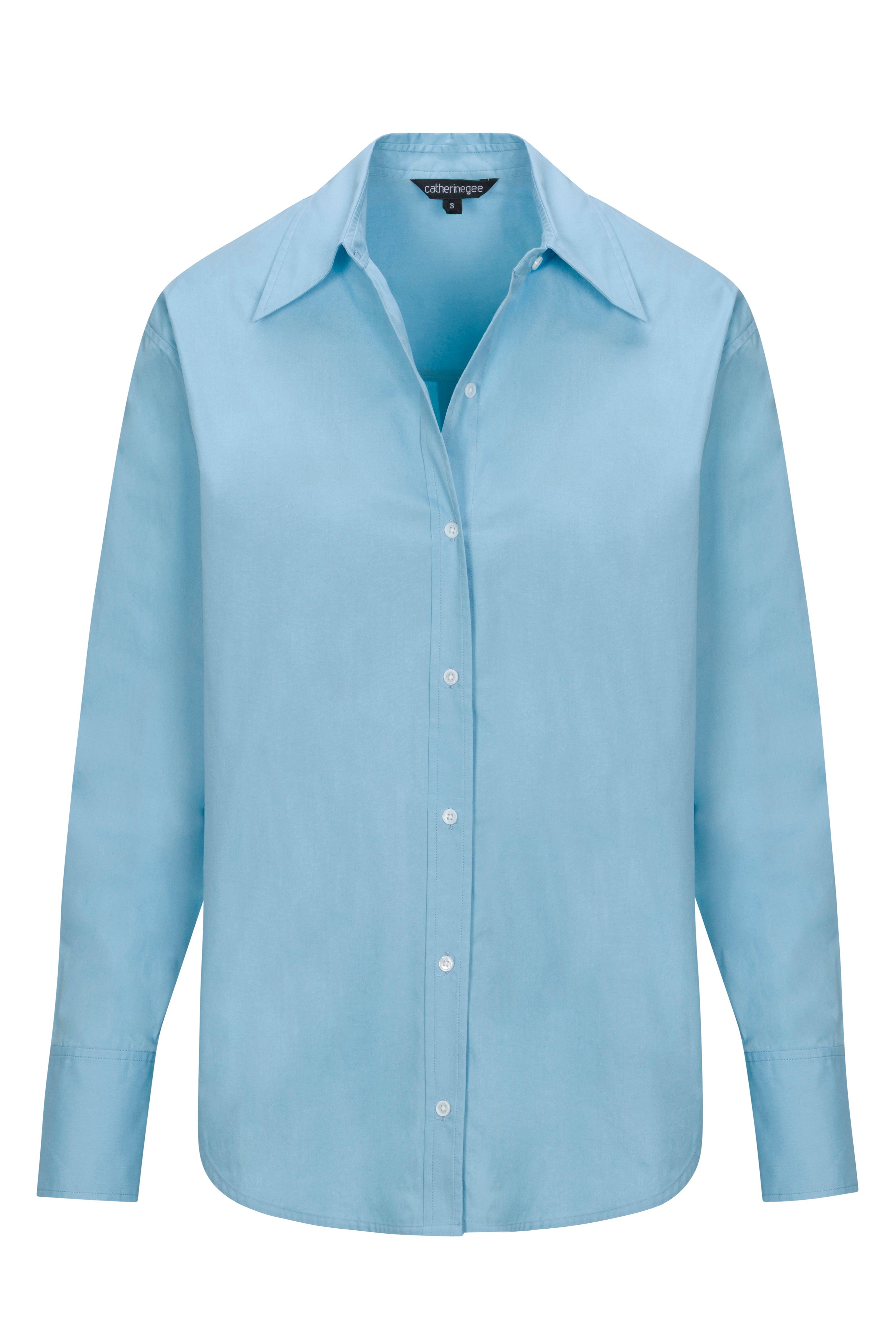 Eli Boyfriend Blouse - Sky Blue