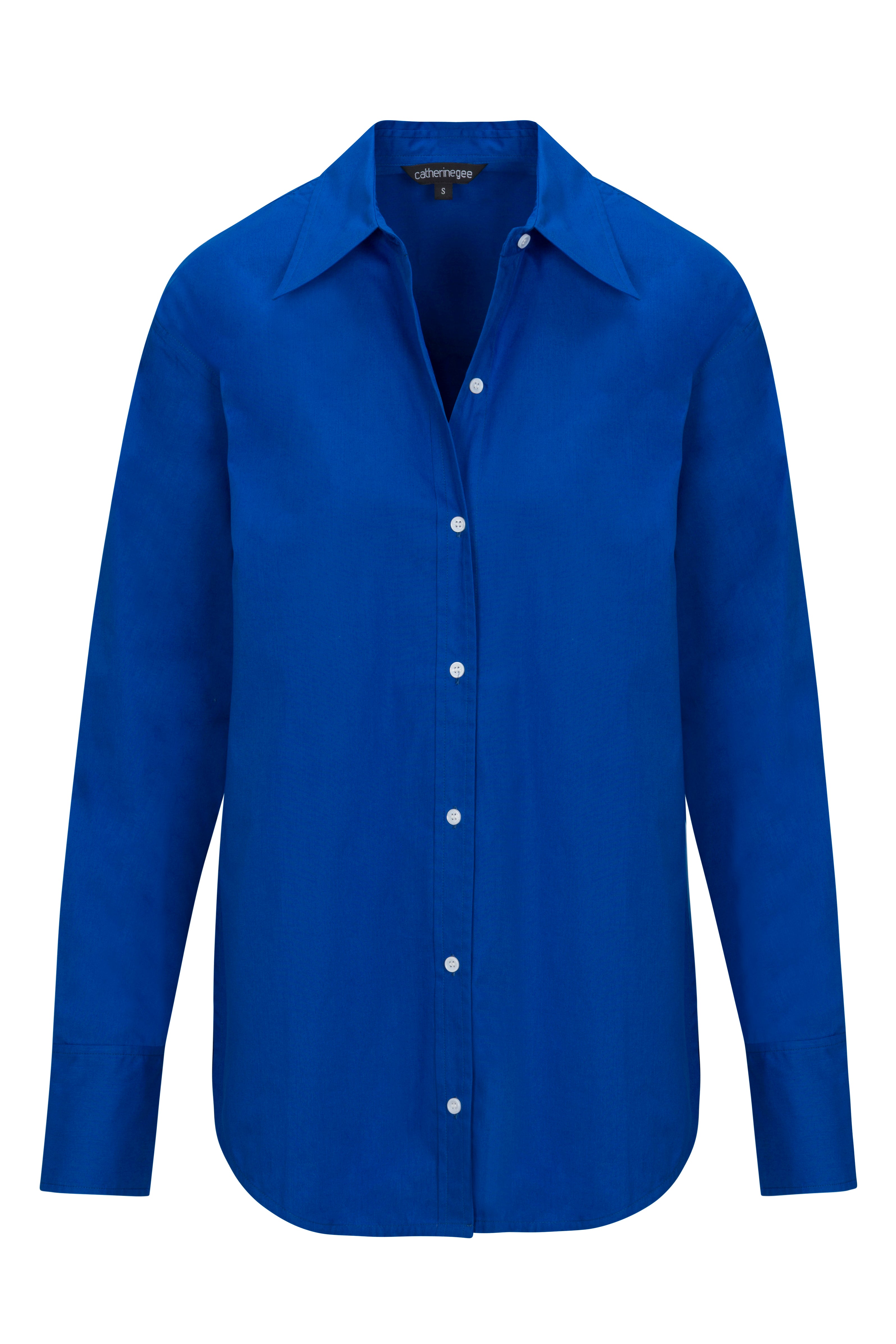 Eli Boyfriend Blouse - Cerulean Blue