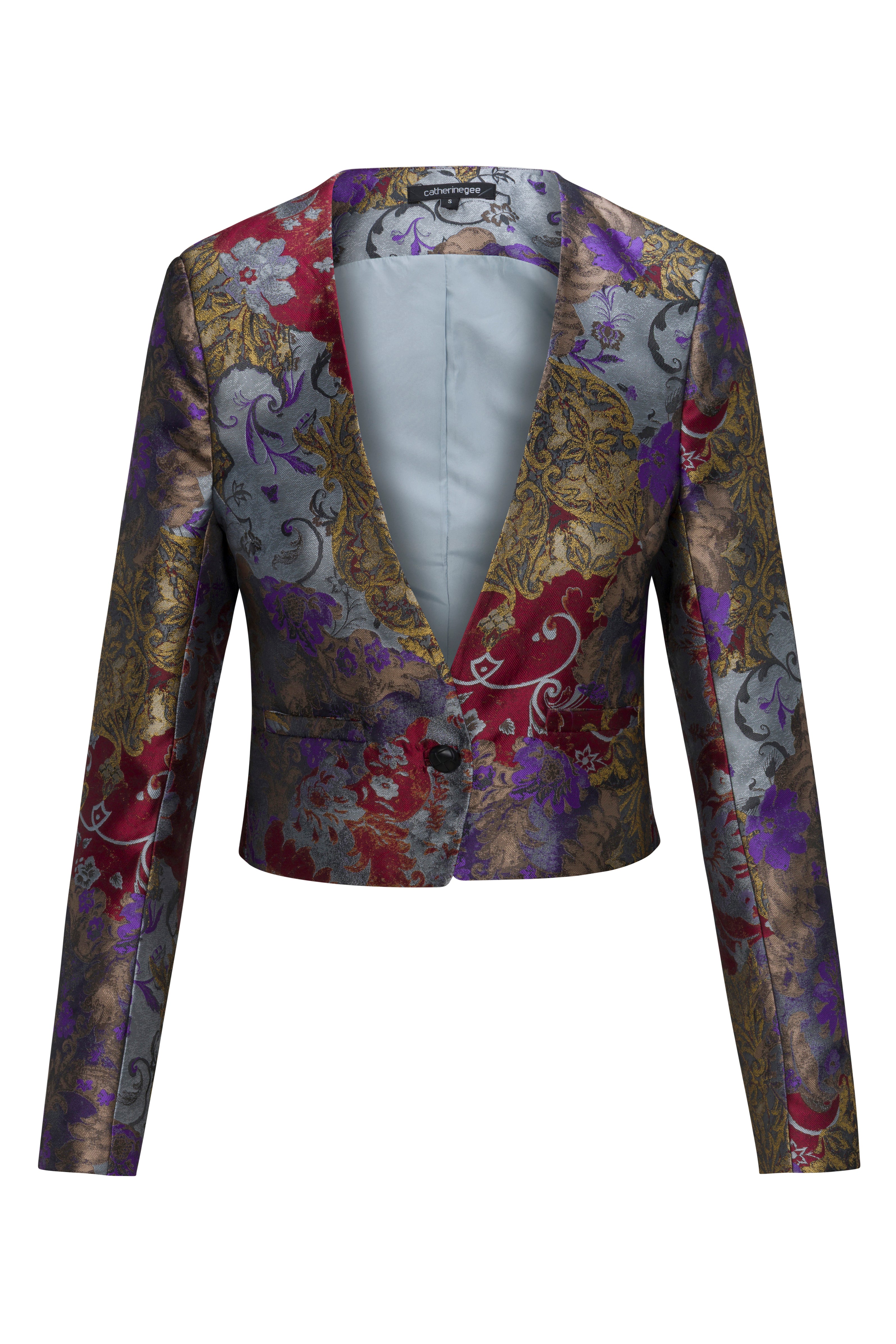 Izzy Cropped Jacket - Paisley Patchwork