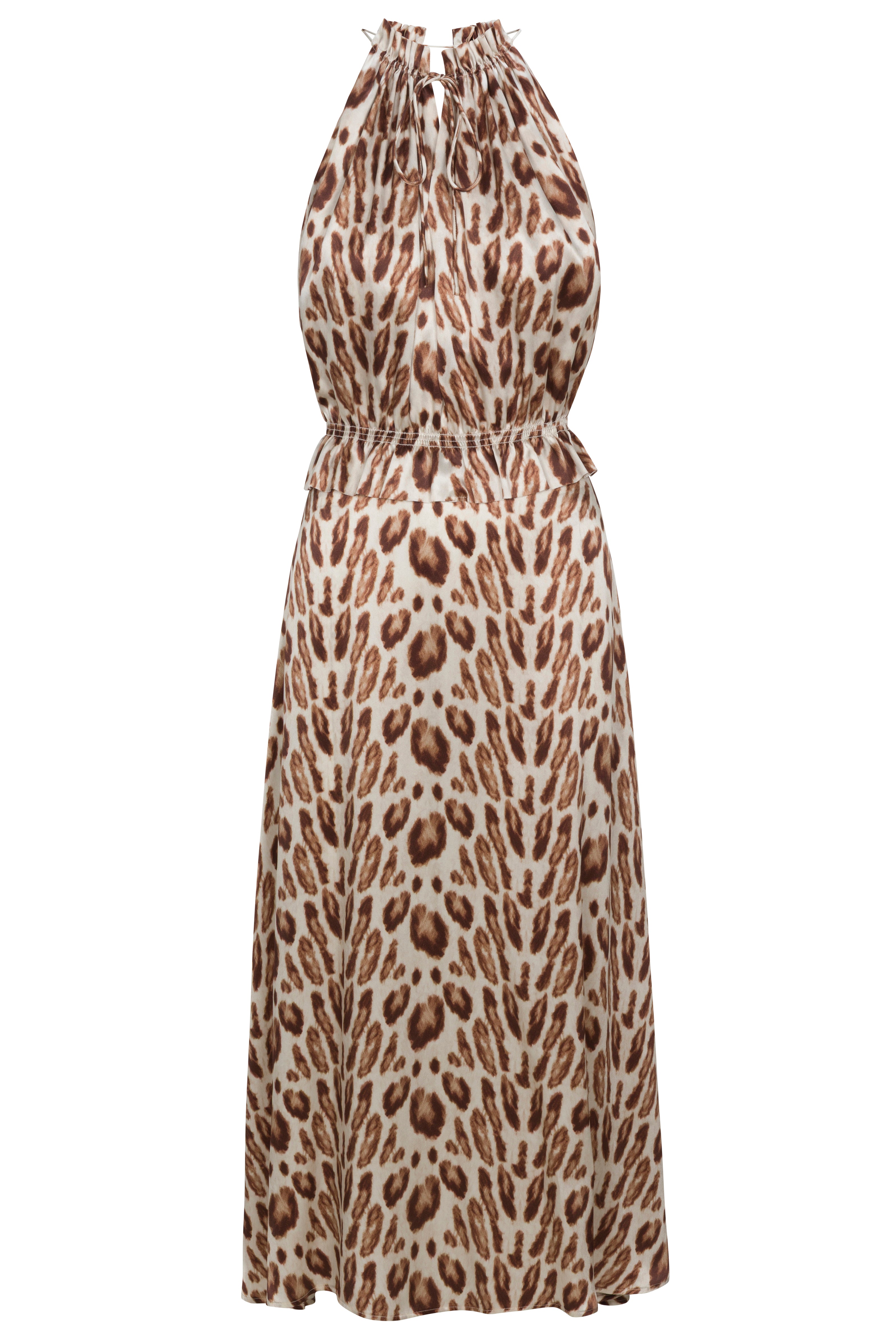 Sofia Dress - Oat Leopard
