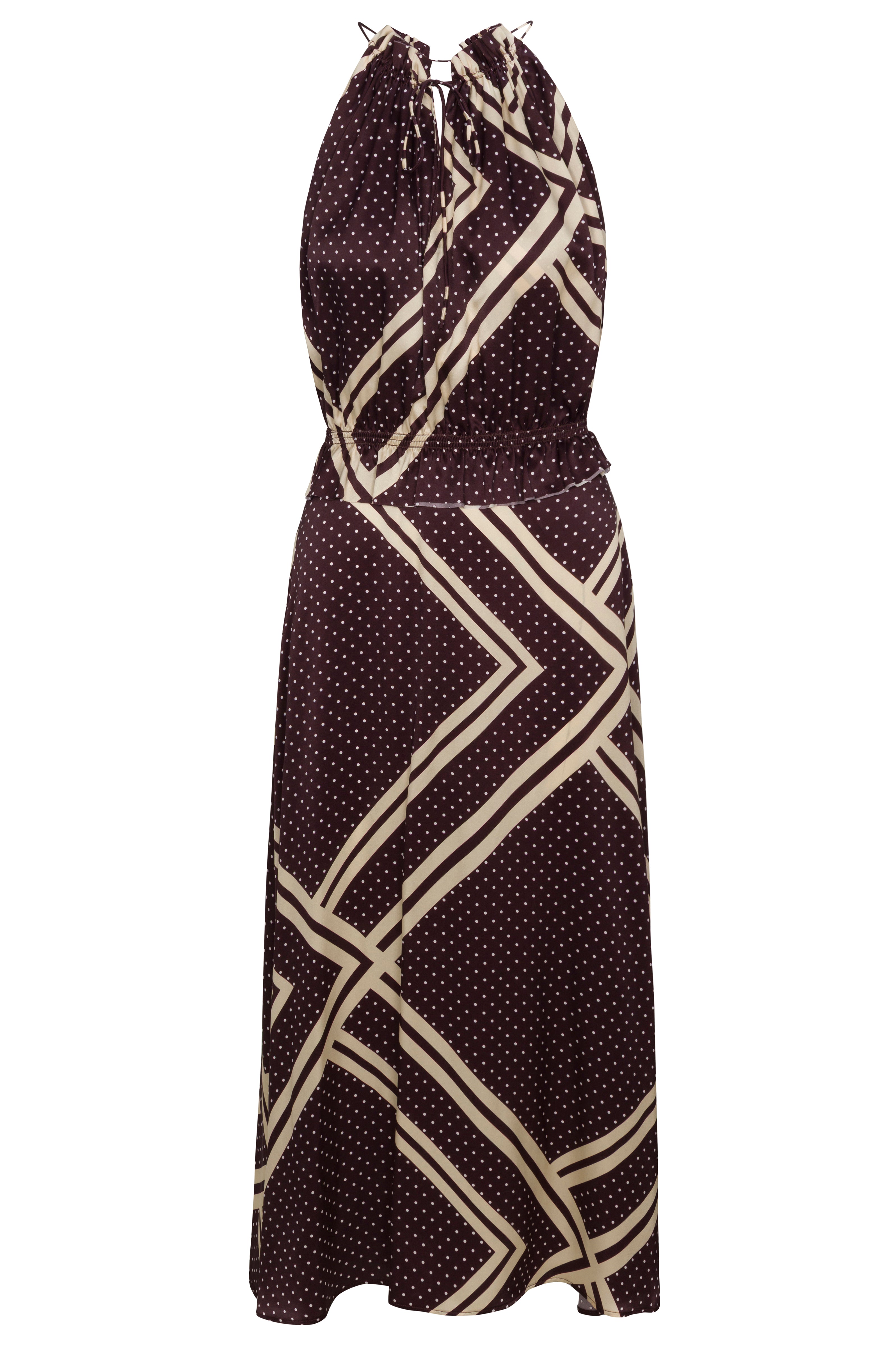 Sofia Dress - Bardot Polka