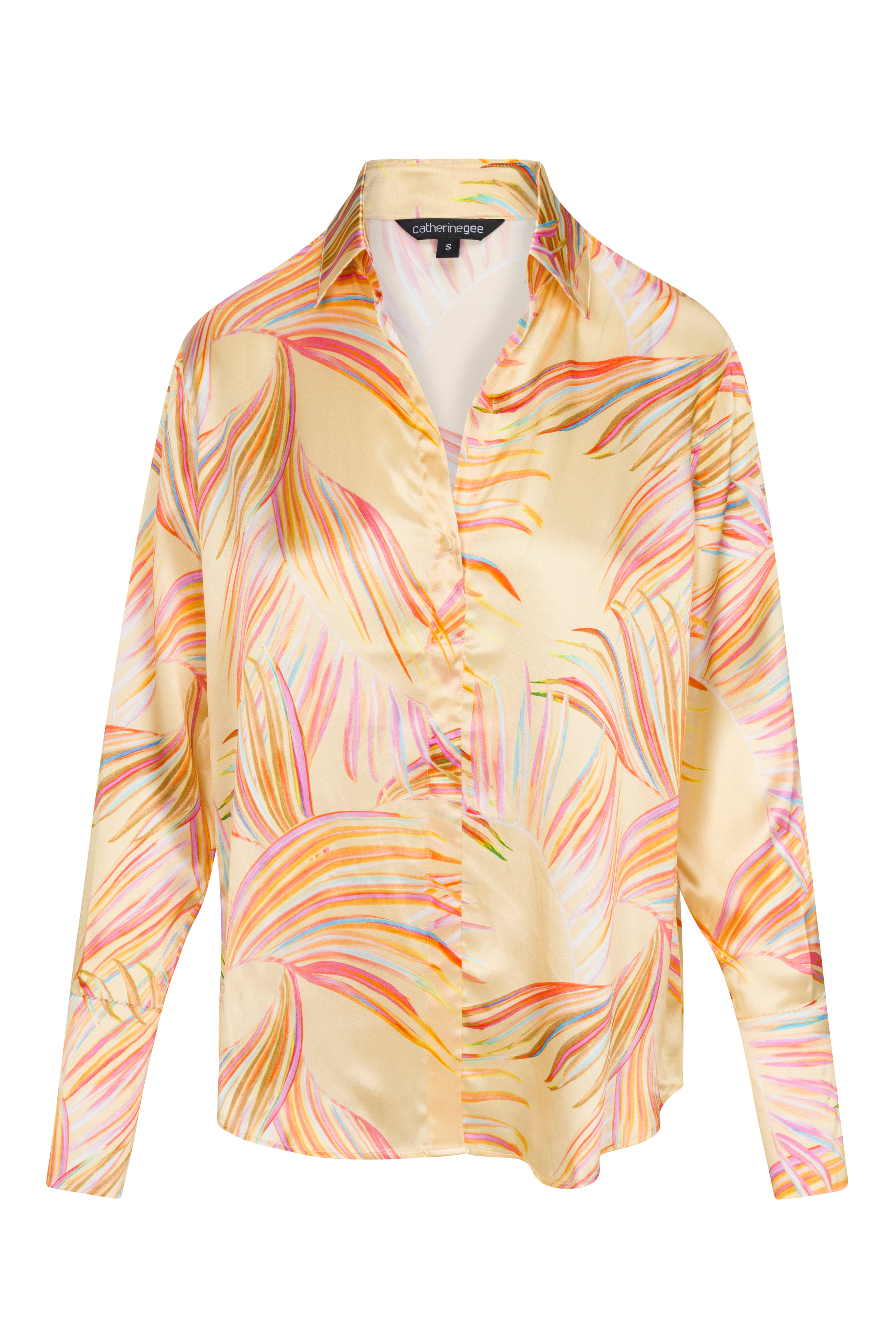 Daria French Cuff Silk Blouse - Palma De Mallorca