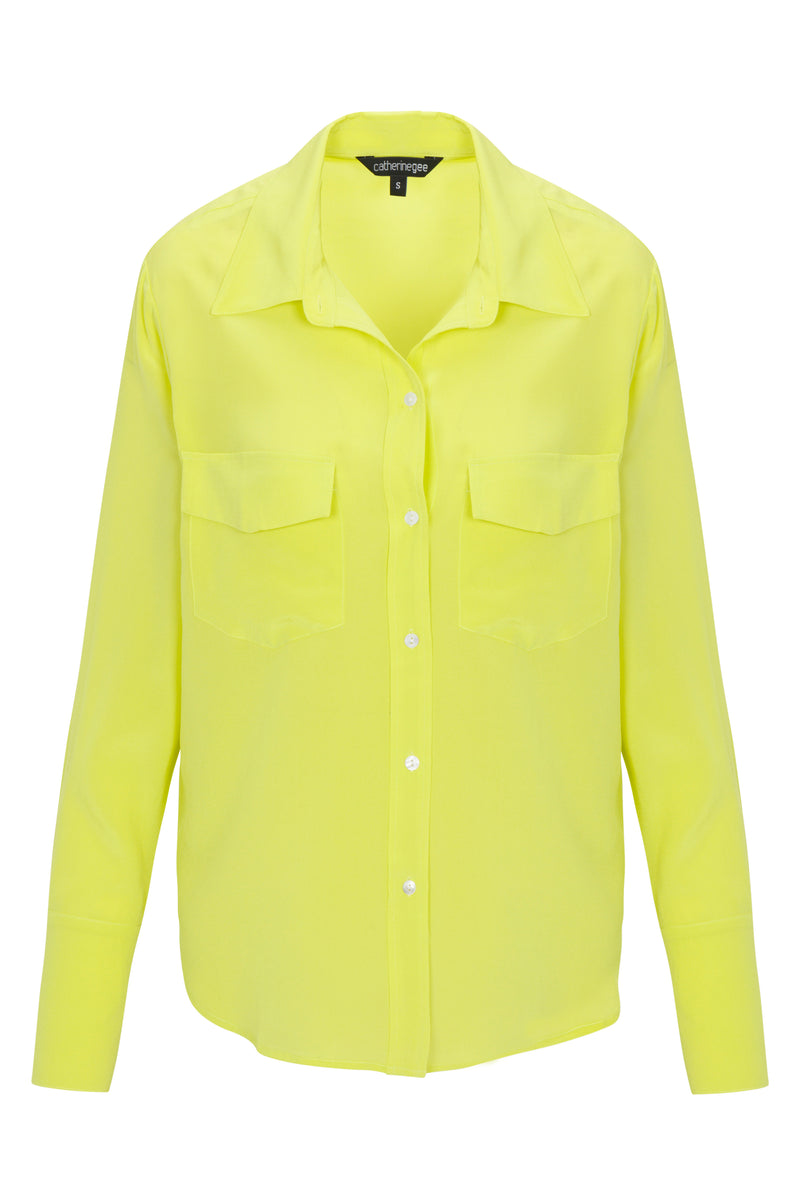 Kaia Button Down Blouse - Tennis