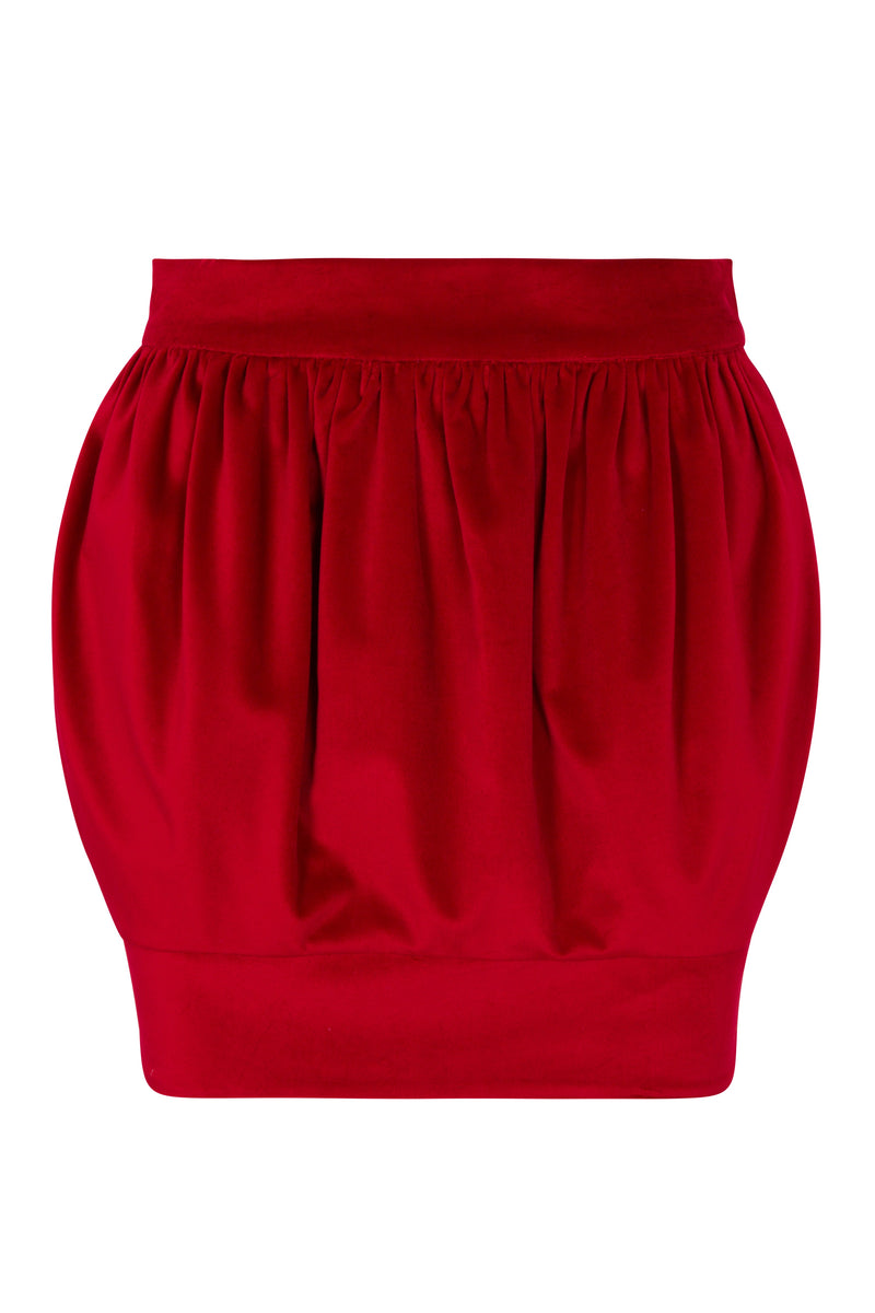 Velvet Skirt - Red