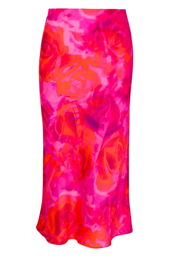 Siena Slip Skirt - Hot Roses