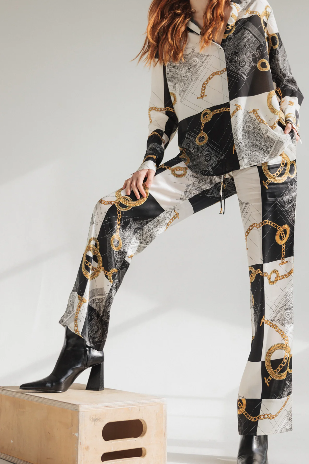 Parisa Silk Pant - Athens