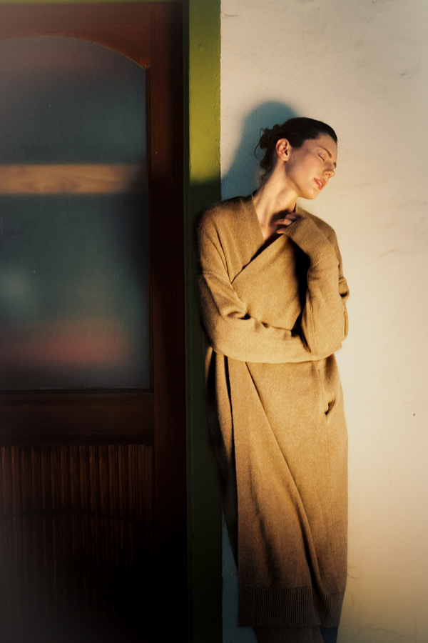 Valentina Wool Maxi Cardigan - Camel