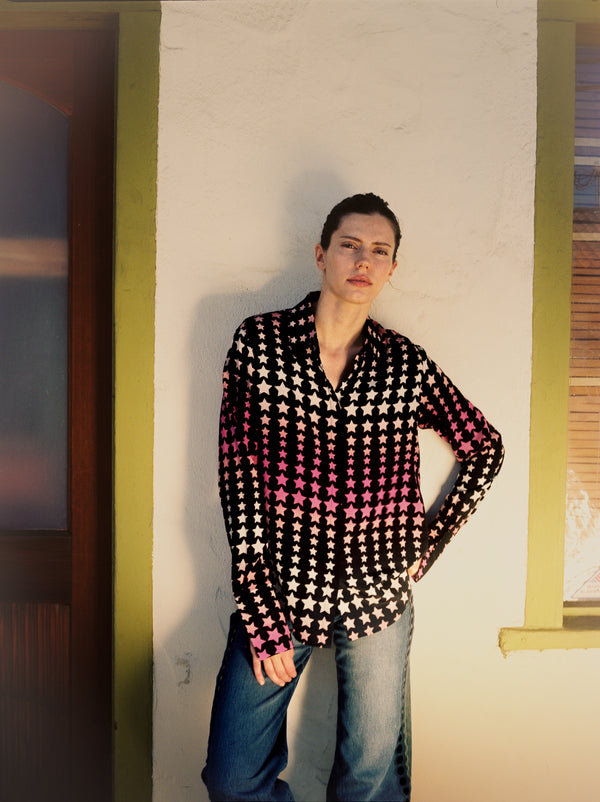 Sophie Blouse - Pink Stars