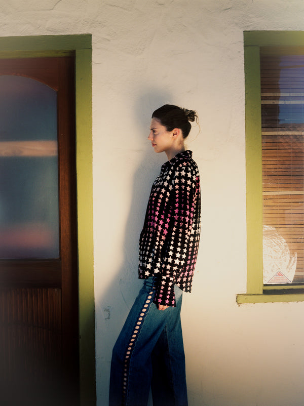 Sophie Blouse - Pink Stars
