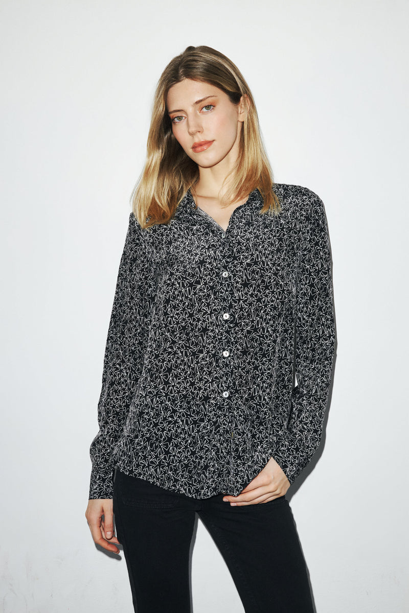 Sage Blouse - Black Star