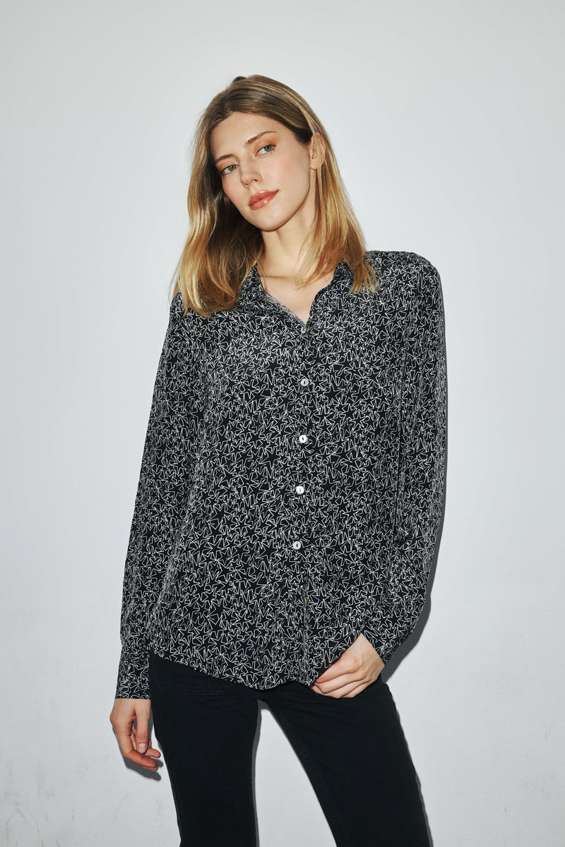 Sage Blouse - Black Star