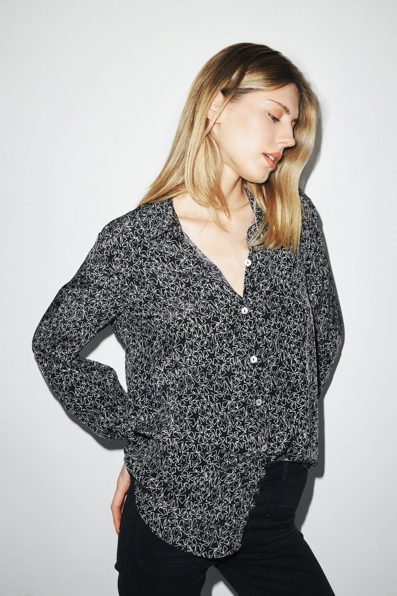 Sage Blouse - Black Star