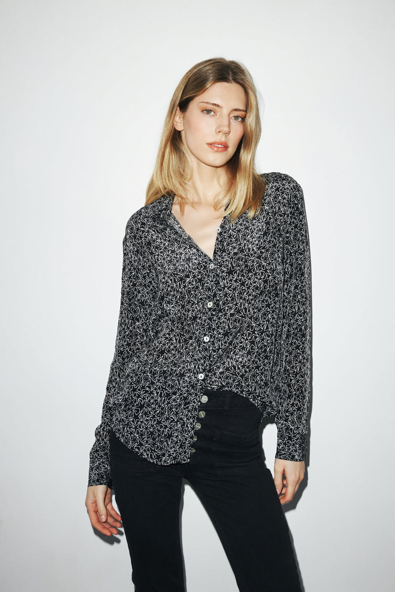 Sage Blouse - Black Star