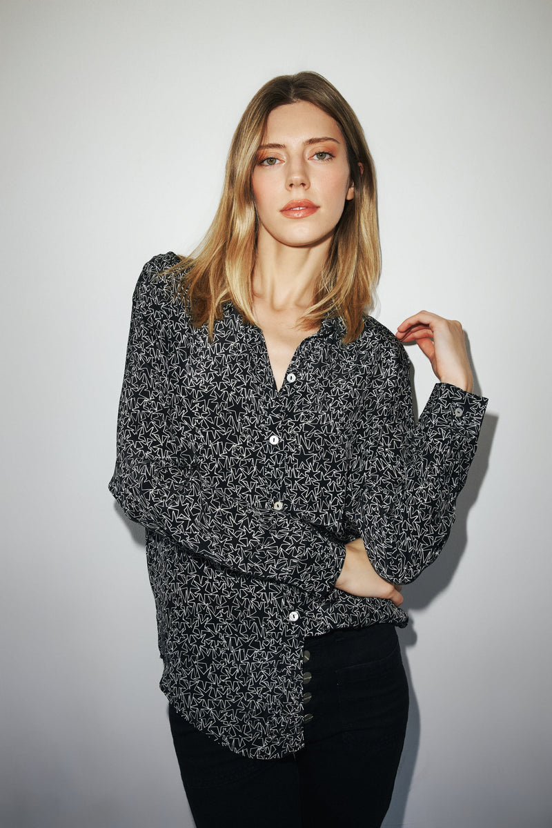 Sage Blouse - Black Star