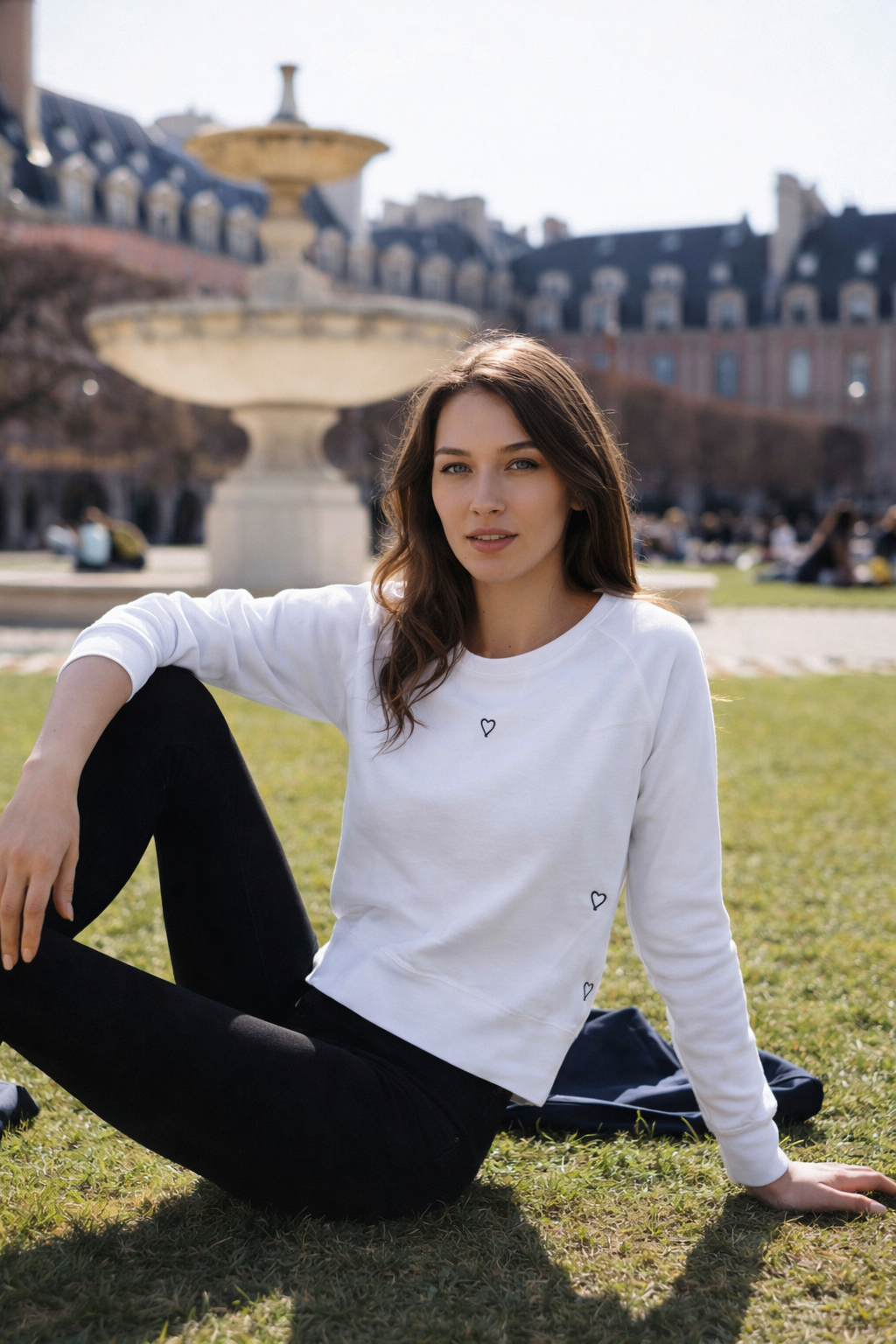Embroidered Sweatshirt - Heart
