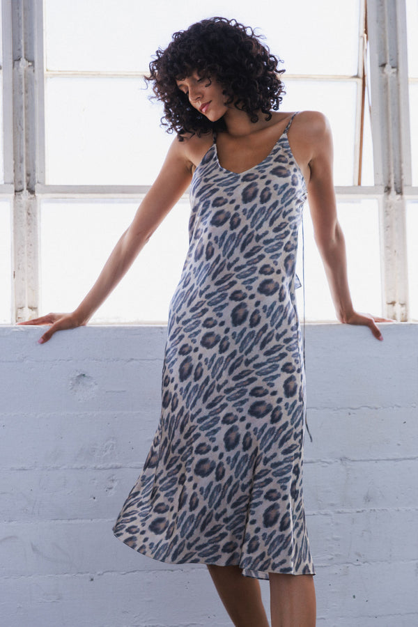 Emma Dress in New Leopard WHOLESALE | CG DESIGN, LLC..