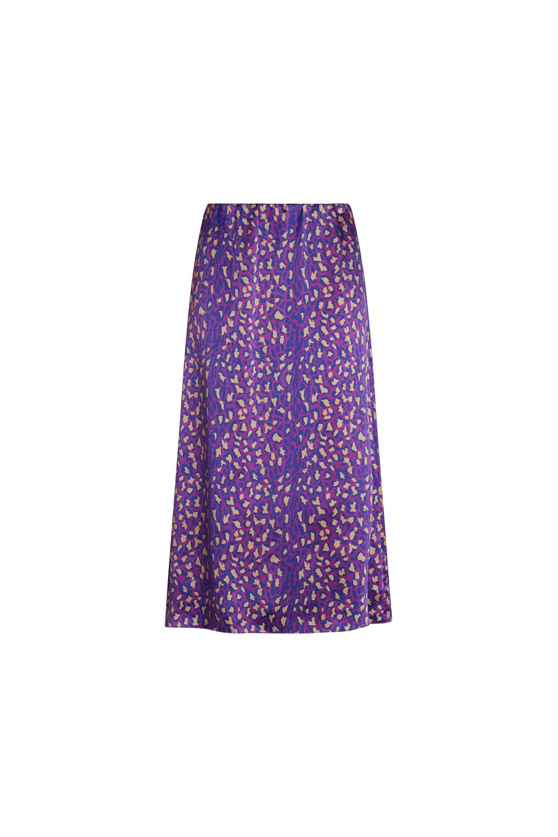 Siena Slip Skirt - Purple Leopard | CG DESIGN, LLC..