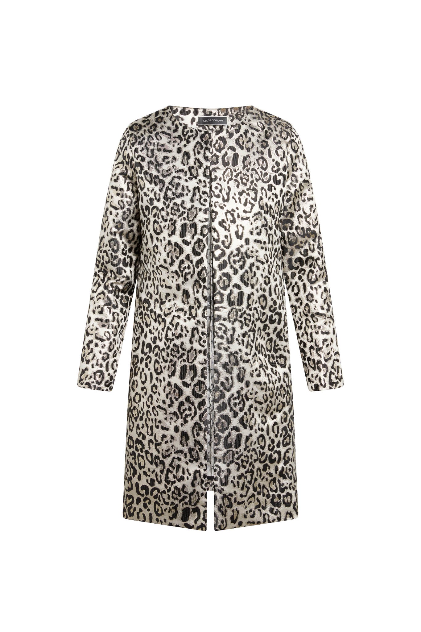 Margot Car Coat - Metallic Leopard | CG DESIGN, LLC..