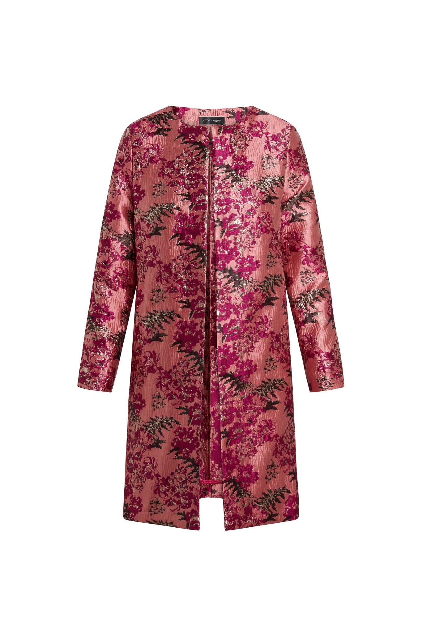Margot Car Coat - Asian Flora | CG DESIGN, LLC..