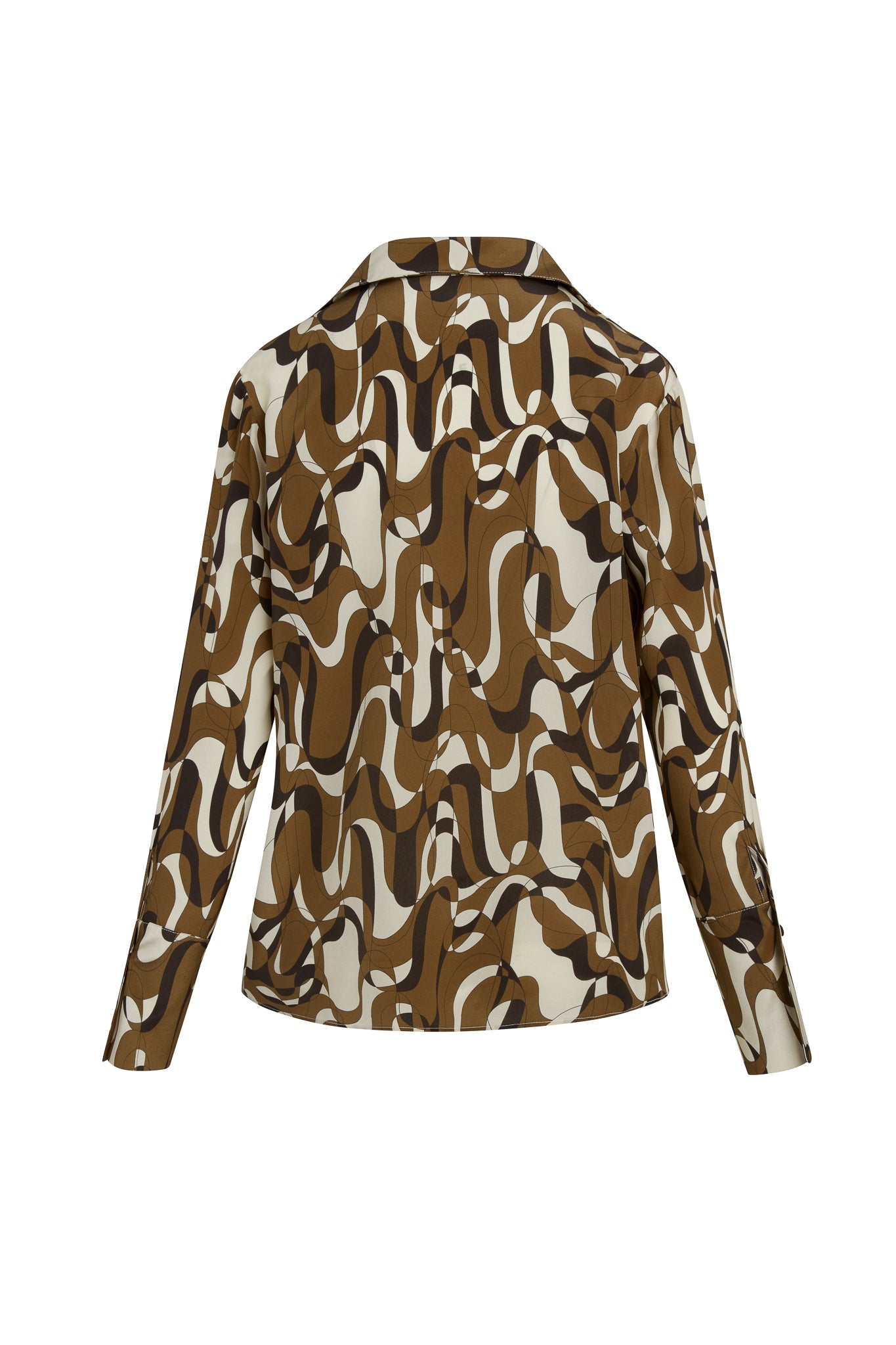 Daria French Cuff Blouse in Barcelona Print | CG DESIGN, LLC..