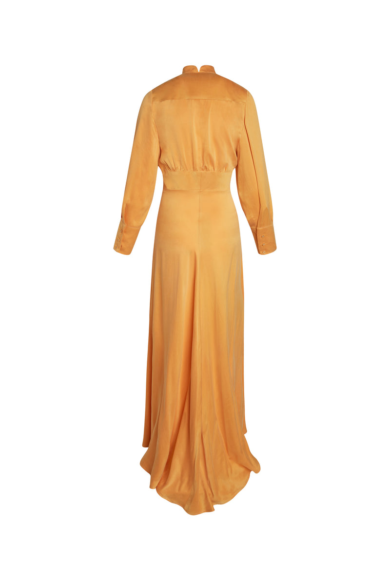 Flou High-Slit Long Dress | CG DESIGN, LLC..