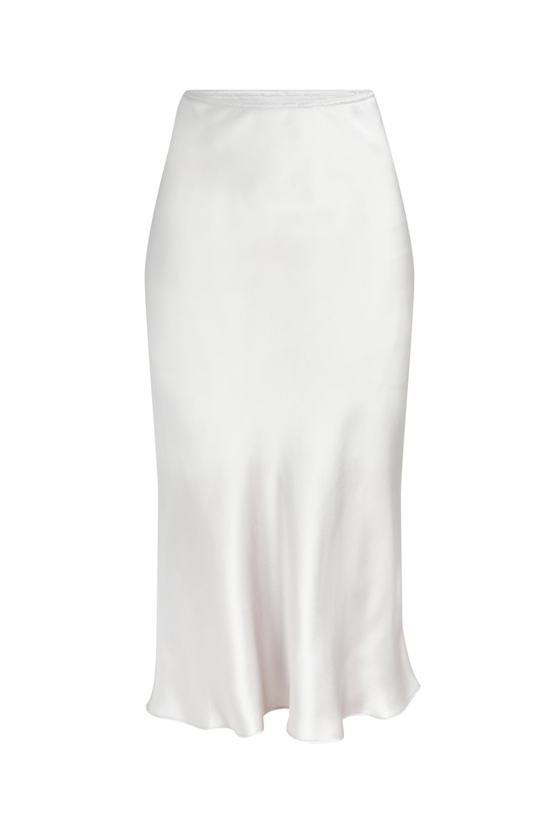 SKIRT  Pretty silky feel satin slip  skirt long length BN XL white   eBay
