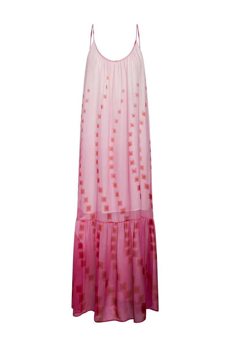 Symi Dress Hot Pink Geo - WHOLESALE | CG DESIGN, LLC..